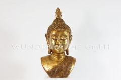 goldene Buddha-Bste, patiniert