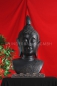 schwarze Skulptur Buddha