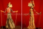 original asiatische Stabfiguren als Dekoration