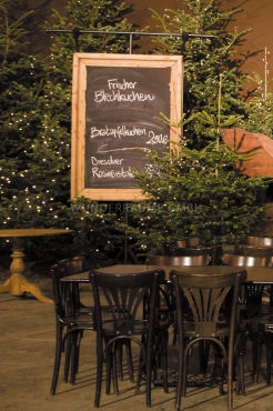 Schautafel mit Zierrahmen rustikal Holz