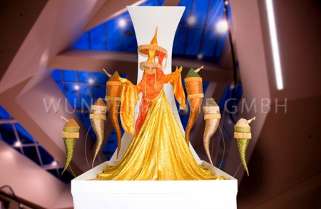 Buffetfigur 4, gold-orange