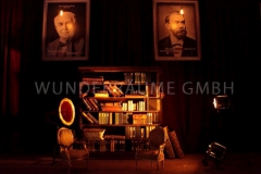 Bibliothek klein, Lesezimmer